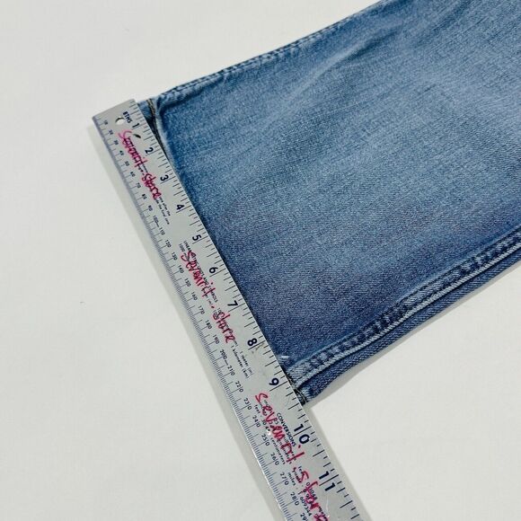 ETICA Anya High Rise Modern Flare Blue Jeans In River Cliff Size 29x32 NWT $239 - Picture 12 of 12